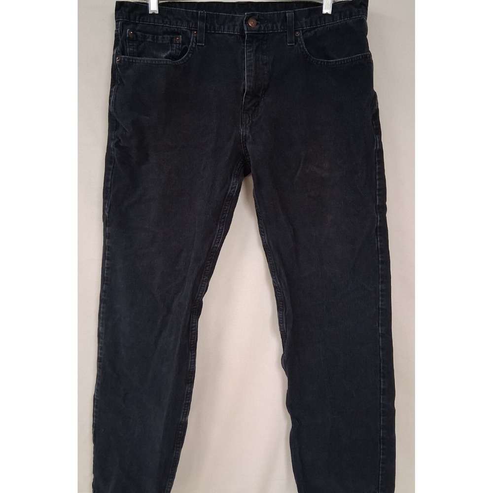 Levi's Men's 502 Corduroy Pants  Dark Charcoal Stretch Cotton SZ 36/32